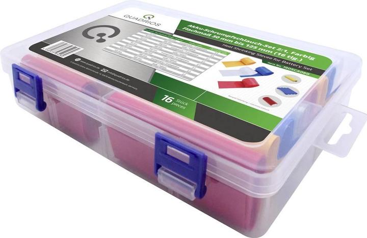 Immagine prodotto Quadrios Set di tubi termoretraibili per batteria 21 piatti da 30 a 125 (16 x)