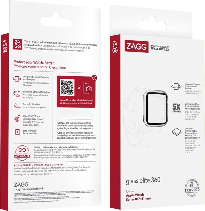 Image du produit Zagg IS-BNDL-Glass Elite 360 AM-Apple-McCoy (Watch Series 8 (41mm))