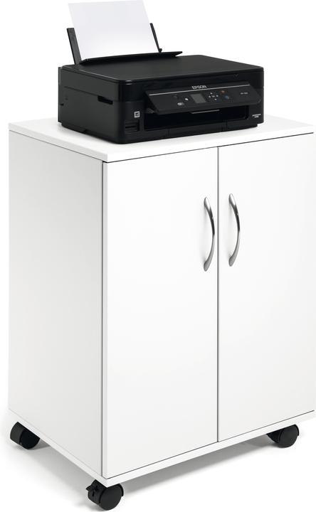 Produktbild Durable Multifunktionswagen 74/53 2 Türen, 2 Böden, Weiss (14 x 44.5 x 69.5 cm)