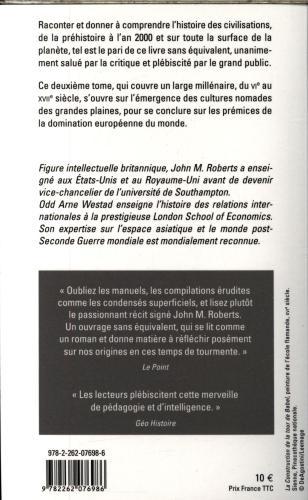 Nährwerte und Zutaten Histoire du monde (Französisch, Westad O.A., Roberts J.M., 2018)