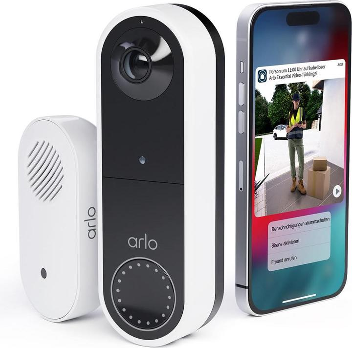 Produktbild Arlo Essential Video-Türklingel & Chime 2 Türgong (WLAN)