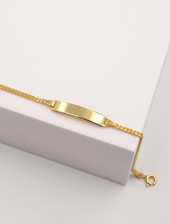 Image du produit Muau Bracelet plaquette (14 cm, Or jaune 750/18K)