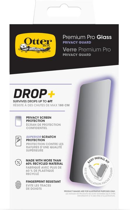 Immagine prodotto OtterBox Premium Pro Glass Privacy Screen Protector (1 Pezzo/i, Apple iPhone 16 Pro Max)