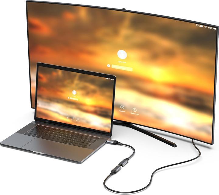Produktbild equip Displayport->HDMI Adapter 1.4 St/Bu 8K/60Hz grau (HDMI, 1 cm)
