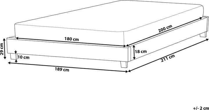Actual product image Beliani Roanne (180 x 200 cm)