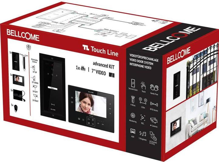 Produktbild Bellcome Video Türsprechanlage d 7" Kit 1 Familie (Kabelgebunden)