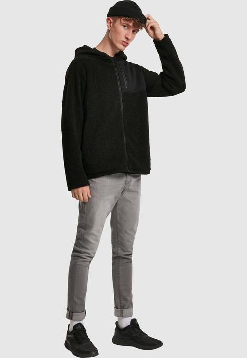 Immagine prodotto Urban Classics Giacca Sherpa Zip con cappuccio (S)
