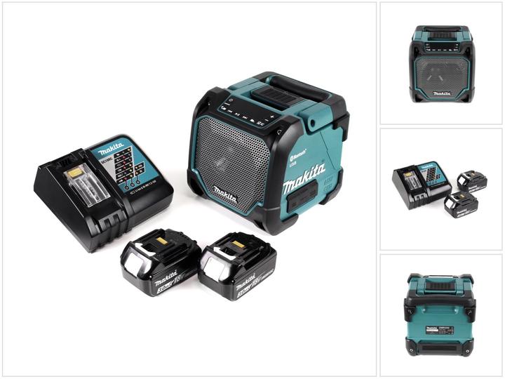 Produktbild Makita DMR 202 RF Baustellen Lautsprecher 18V - für Akku- und Netzbetrieb, mit Bluetooth-Funktion (Bluetooth)
