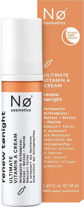 Nährwerte und Zutaten Nø Cosmetics renew tønight Ultimate Vitamin A Cream (50 ml, Nachtcreme)
