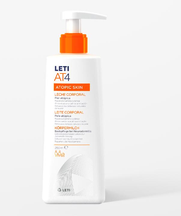 Actual product image Leti LETIAT4 Atopic Skin Body Milk, 250 ml Cream (Body milk, 250 ml)