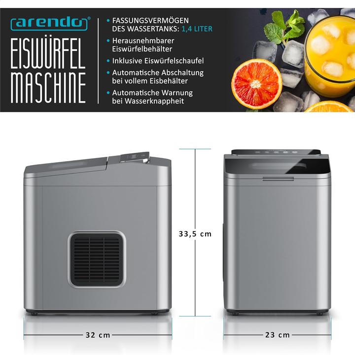 Actual product image Arendo Eiswürfelmaschine