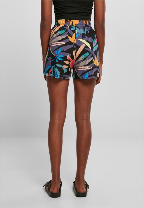 Actual product image Urban Classics Ladies AOP Viscose Resort Shorts - 6330 (5XL)