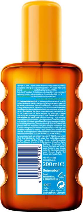 Produktbild NIVEA Sun Protect & Bronze Sonnenöl (Sonnenöl, SPF 30, 200 ml, 220 g)