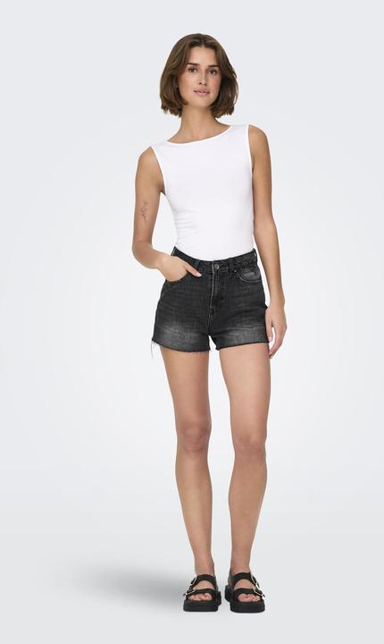 Produktbild Only ONLGABI Hohe Taille Normal geschnitten Jeans-Shorts Jeans-Shorts (M)