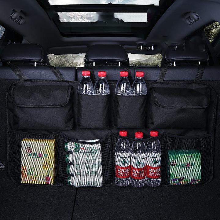 Produktbild Hurtel Auto-Organizer auf der Rückseite des Rücksitzes für den Kofferraum, schwarz