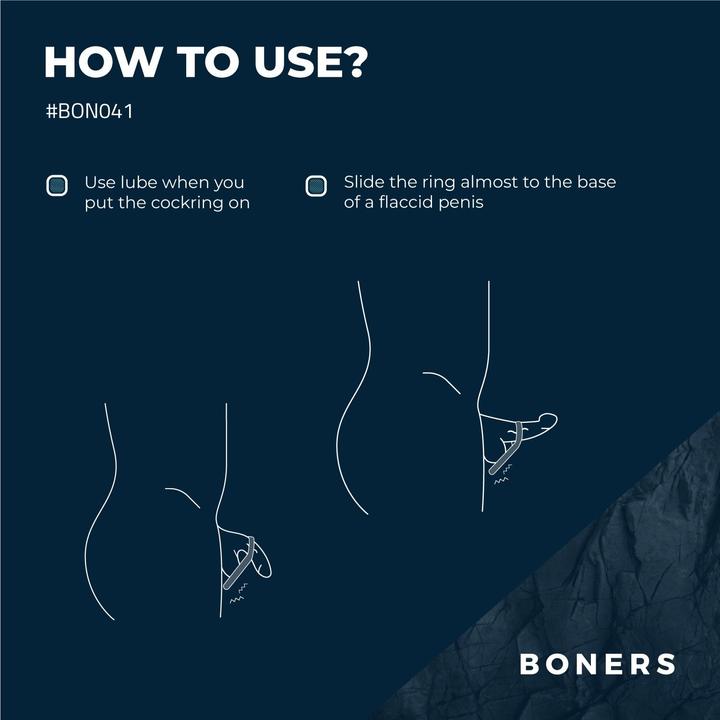 Immagine prodotto Boners Anello per il pene e stimolatore di testicoli (4 cm)