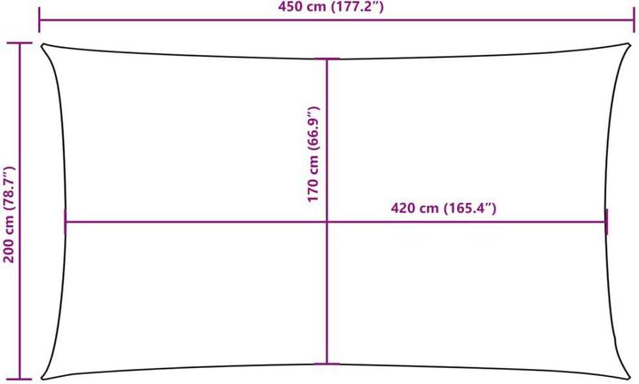 Produktbild VidaXL Nezhatok (200 x 450 cm)