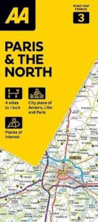 Actual product image AA Road Map Paris & The North