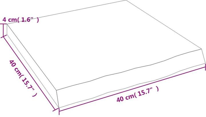 Actual product image VidaXL Emerald (40 x 4 x 40 cm)