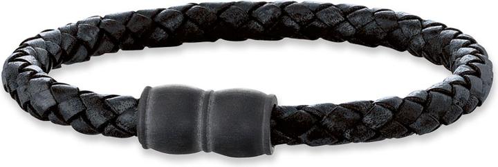 Immagine prodotto Save Brave Bracciale SBB-Aaron-22-BK Uomo (22 cm, Carbone, Cuoio)