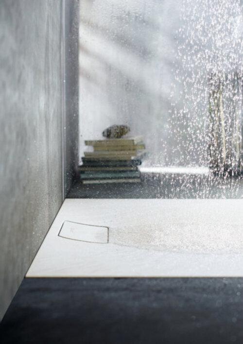 Actual product image Duravit Rectangular shower tray STONETTO 1400x1000x50mm concrete grey