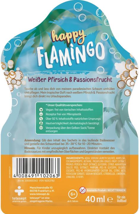 Actual product image Tetesept Happy Flamingo (40 ml, Bubble bath)