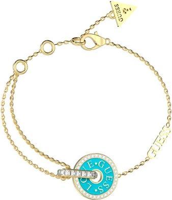 Guess - Fashion gold-plated bracelet with zircons Love JUBB04078JWYGTQ - Length: 21 cm (21 cm)