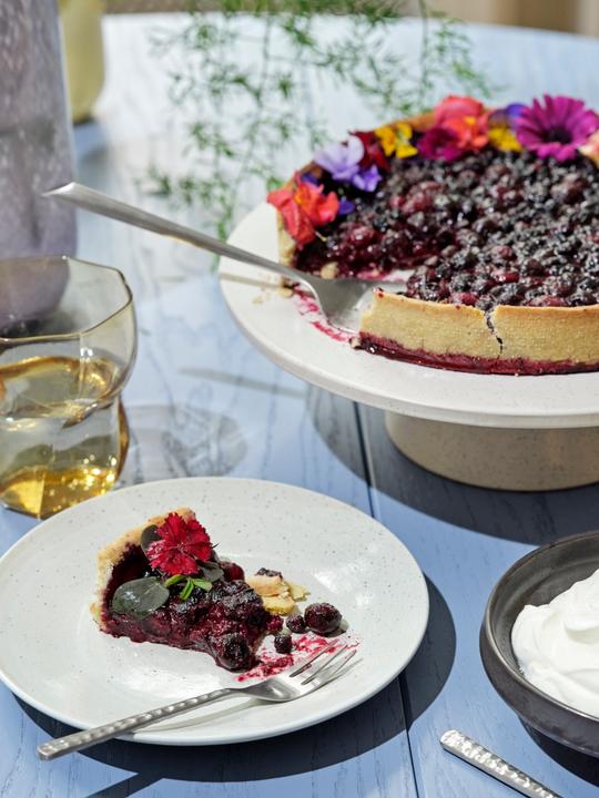 Immagine prodotto Broste Copenhagen Nordic Cake Plate, Stoneware - Vanilla