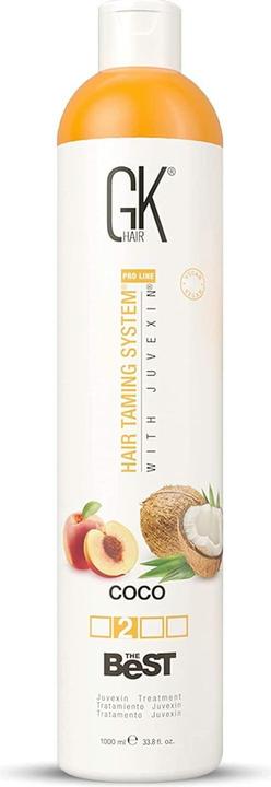 Actual product image Gk Hair Global Keratin The Best COCO Smoothing Keratin Hair Treatment 33.8 Fl Oz/1000ml (1000 ml)