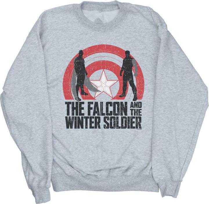 The Falcon And The Winter Soldier Shield Silhouettes Sweatshirt (XXL)