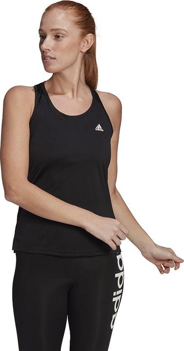 Actual product image adidas Women's W 3S TK Tunic Shirt, Black/White, XS (XS)