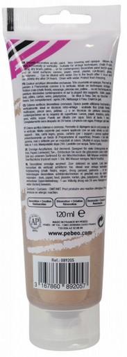 Actual product image Pebeo Decocrème Pearl acrylic paint (Mother of pearl maroon, 120 ml)