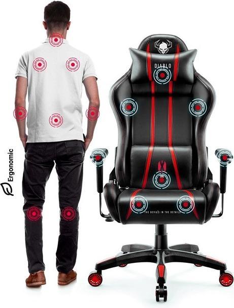 Actual product image Diablo Gaming chair X-One 2.0 Gaming Chair Normal, Black-red