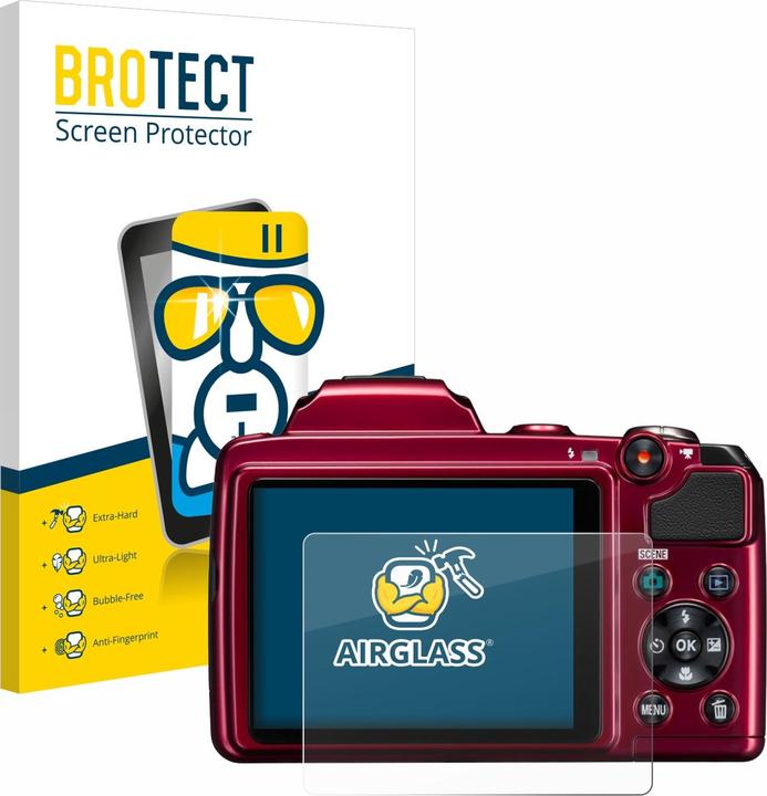 Produktbild BROTECT Schutzglas Schutzfolie Glas Folie Displayschutz klar (Displayschutz, Coolpix L120)