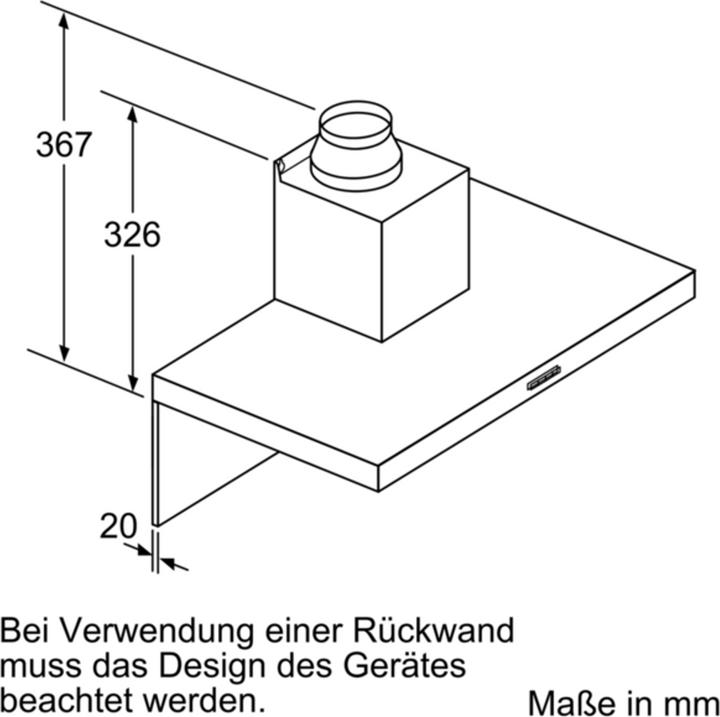 Actual product image Bosch Hausgeräte DWB97IM50 (Wall hood)