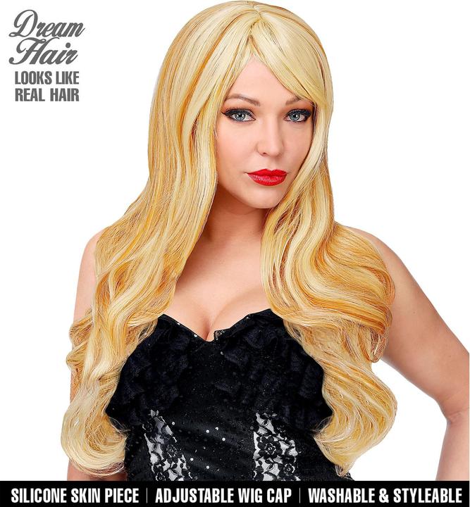 Image du produit Widmann Perruque de Cheveux de Rêve Melissa Blonde Longue (Taille unique)