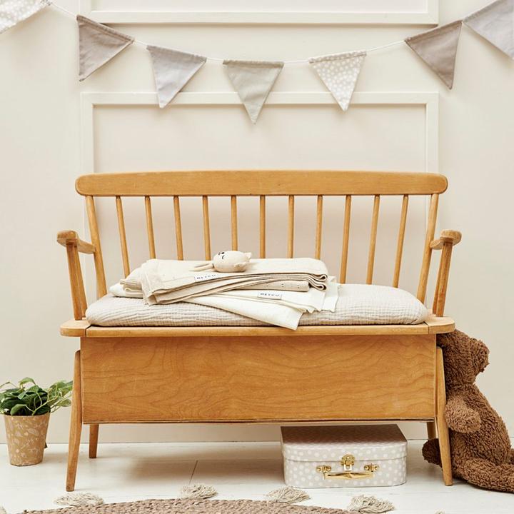 Immagine prodotto Meyco Coperta Baby Ajour - bambù - bianco sporco - 75x100cm (75 x 100 cm)