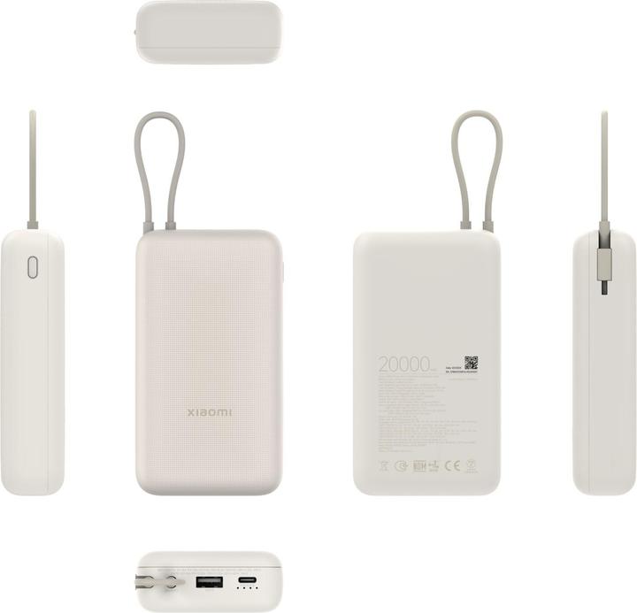 Produktbild Xiaomi Power Bank (Integrated Cable) (20000 mAh, 33 W, 74 Wh)