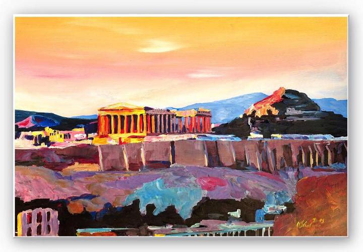 Actual product image Trenddeko Bleichner - Acropolis in Athens (30 x 20 cm)