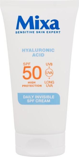 Actual product image Mixa Hyaluronic Acid Daily Invisible SPF Cream (Suntan cream, SPF 50, 50 ml)