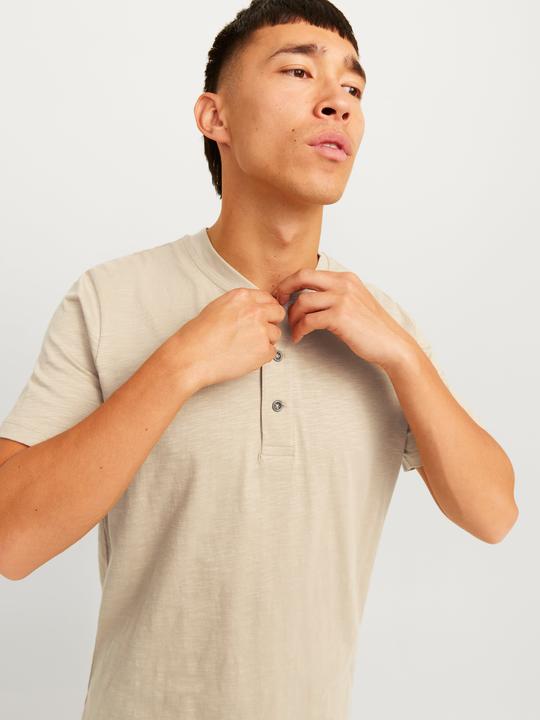 Image du produit Jack & Jones Unicolore Grandad col T-shirt T-shirt (S)