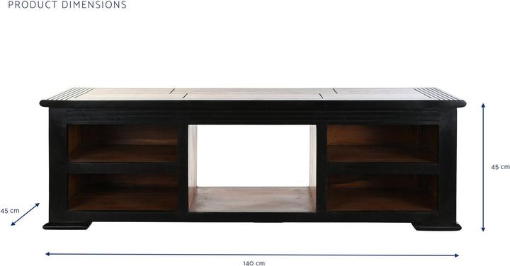 Produktbild DKD Home Decor TV furniture 140 x 45 x 45 cm Dark brown Acacia (140 x 45 x 45 cm)