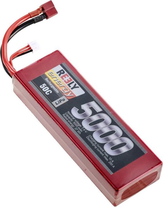 Actual product image Reely Model making battery pack (LiPo) 7.4V 5000 mAh Number of cells: 2 50 C Hardcase T-connector system (7.40 V, 5000 mAh)