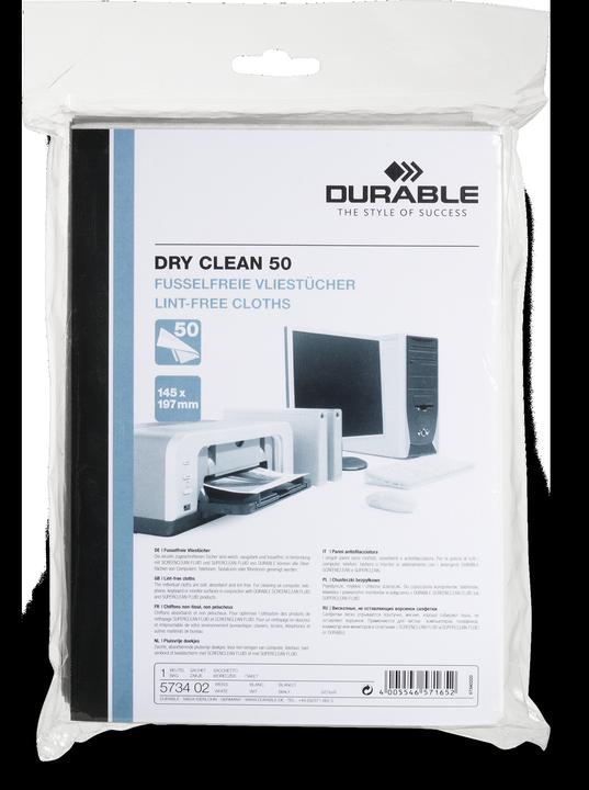 Actual product image Durable Dry Clean wipes 50 wipes (50 x)