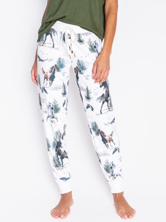 Actual product image Pj Salvage Pyjama bottom white/small patterned (36)
