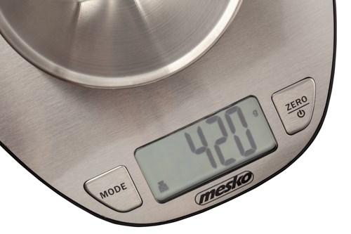 Actual product image Mesko MS 3152 Stainless Steel Countertop Electronic Kitchen Scale