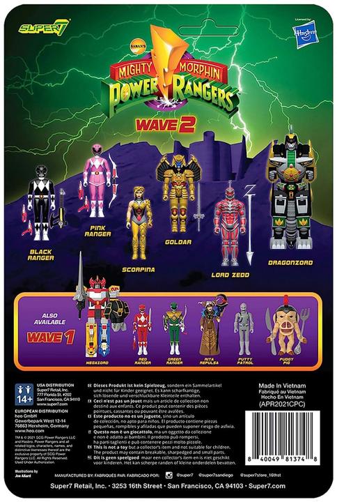 Produktbild Super7 Mighty Morphin Power Rangers figurine ReAction Scorpina 10 cm