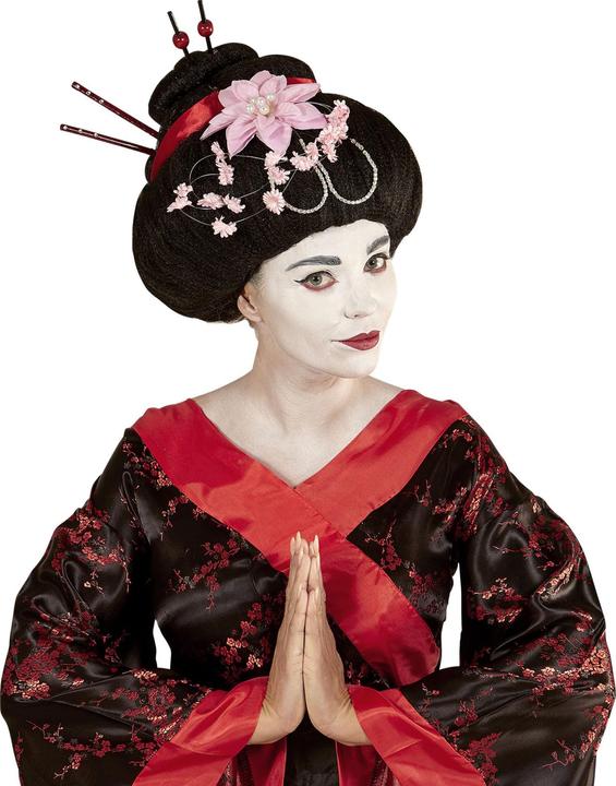 Produktbild Widmann Geisha Perücke Mit Blumen Und Stäbchen in Box