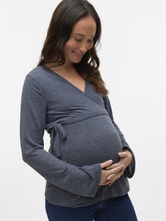 Produktbild Mamalicious Normal geschnitten V-Ausschnitt Top Bluse (XS)