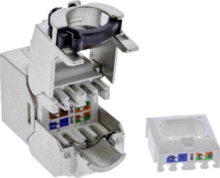 Immagine prodotto InLine Presa Keystone RJ45 Slim, SNAP-In, Cat.6A, fascetta integrata (Modulo Keystone)